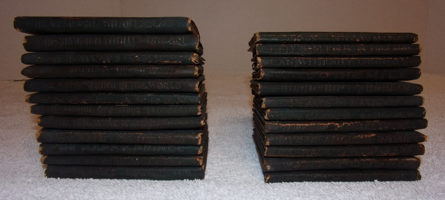 24 Little Leather Library Mini Books Various Writers Shakespeare, Poe, Wilde etc
