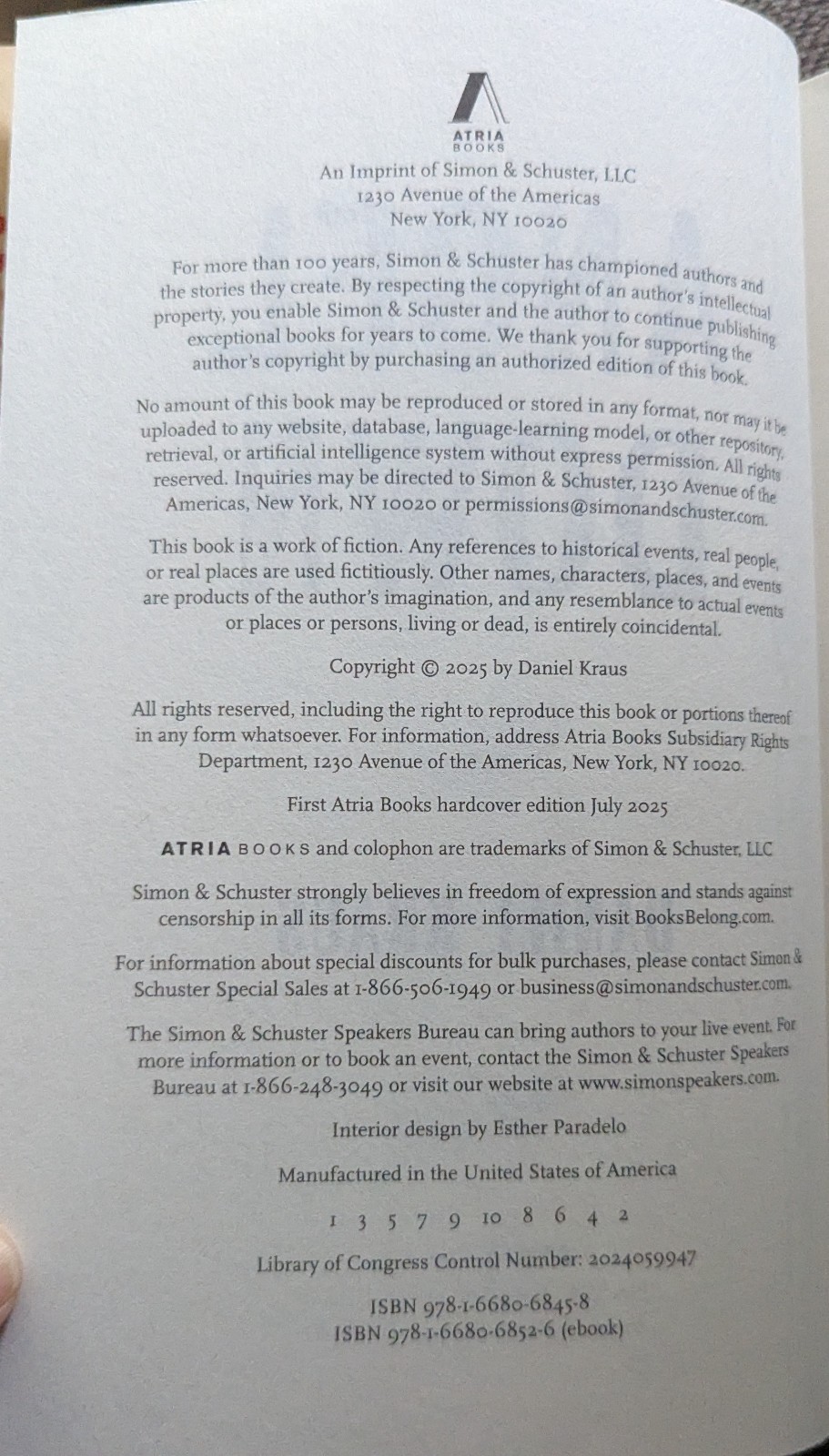 Angel Down: A Novel by Daniel Kraus First Edition / 1st Printing