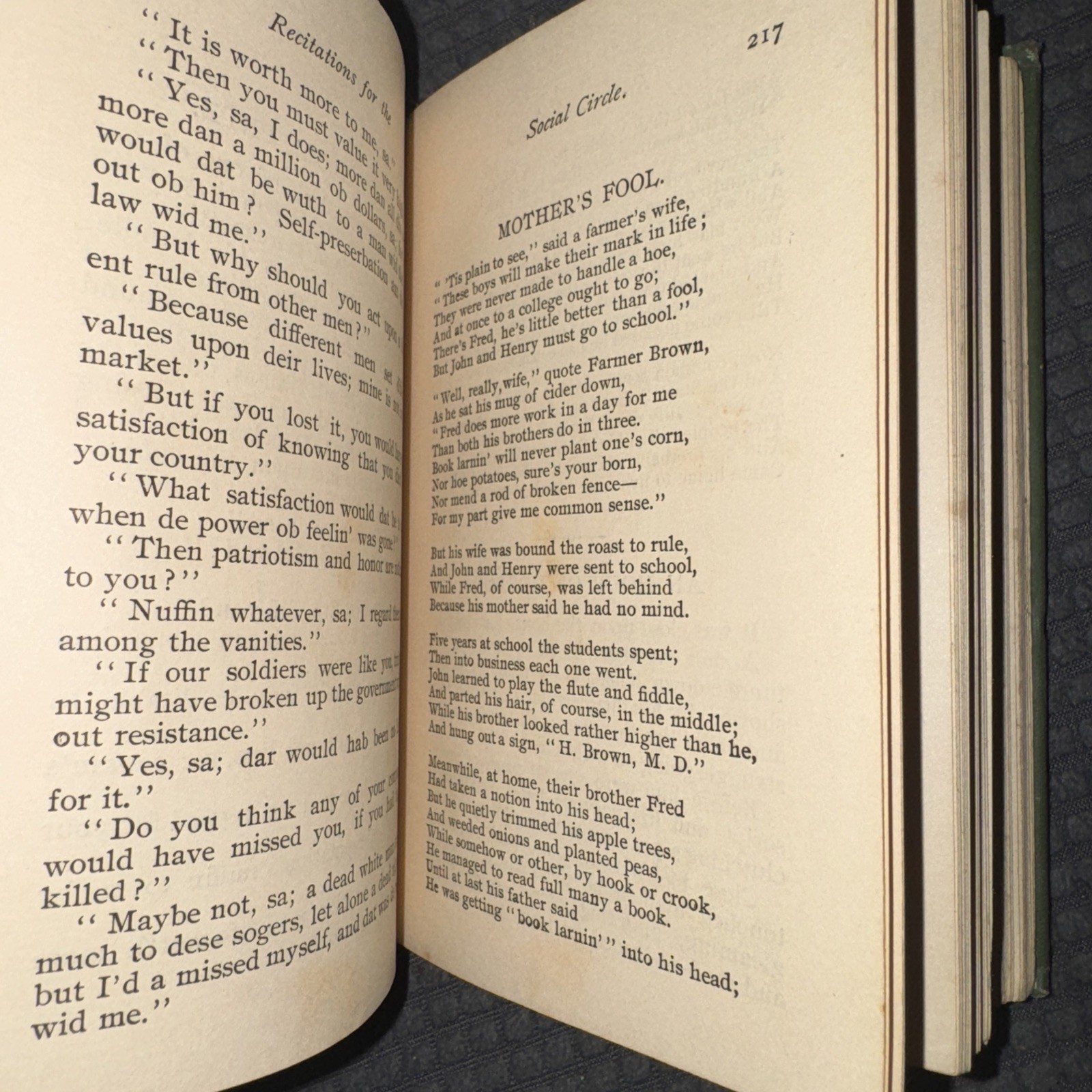 The Christian Herald Recitations For The Social Circle by James Harvey 1896