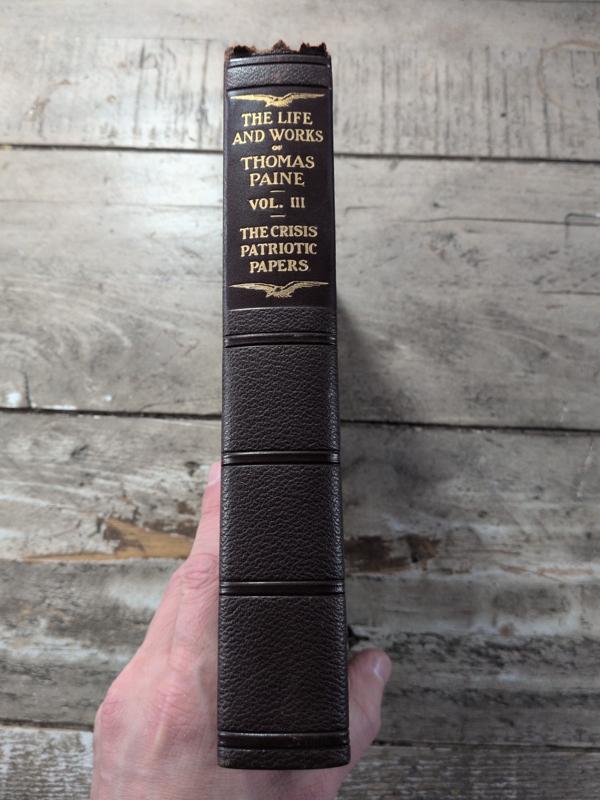 1925 Antique Literary Collection “The Life and Works of Thomas Paine” vol 3 only