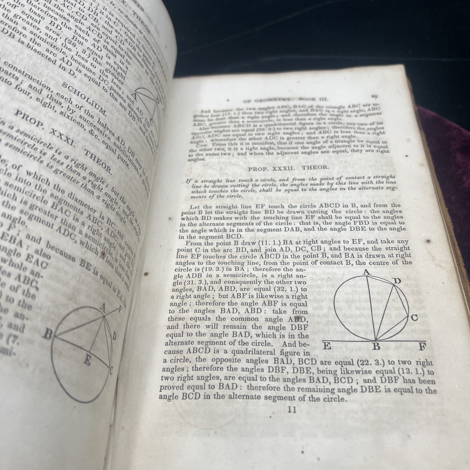 ELEMENTS OF GEOMETRY CONTAINING THE FIRST SIX BOOKS BY JOHN PLAYFAIR 1849