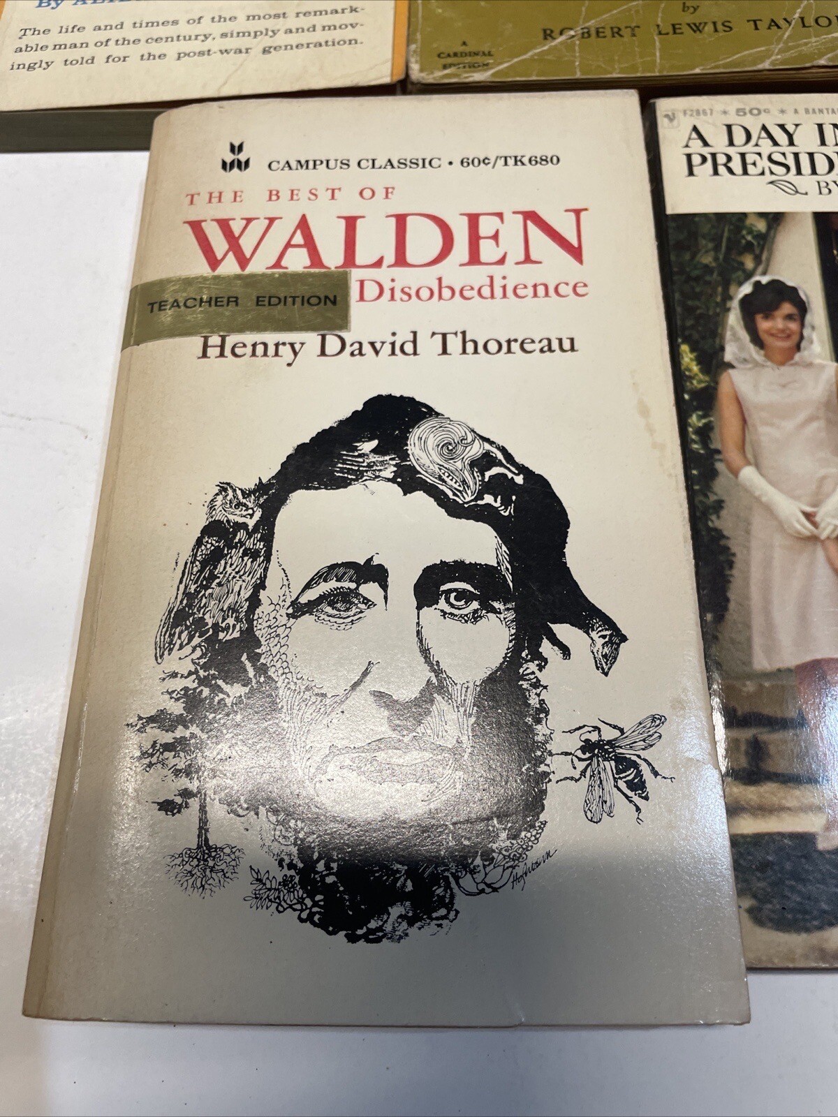 Lot of 5 Vintage History, Biography ,Teachings HB And PB Books Various Authors