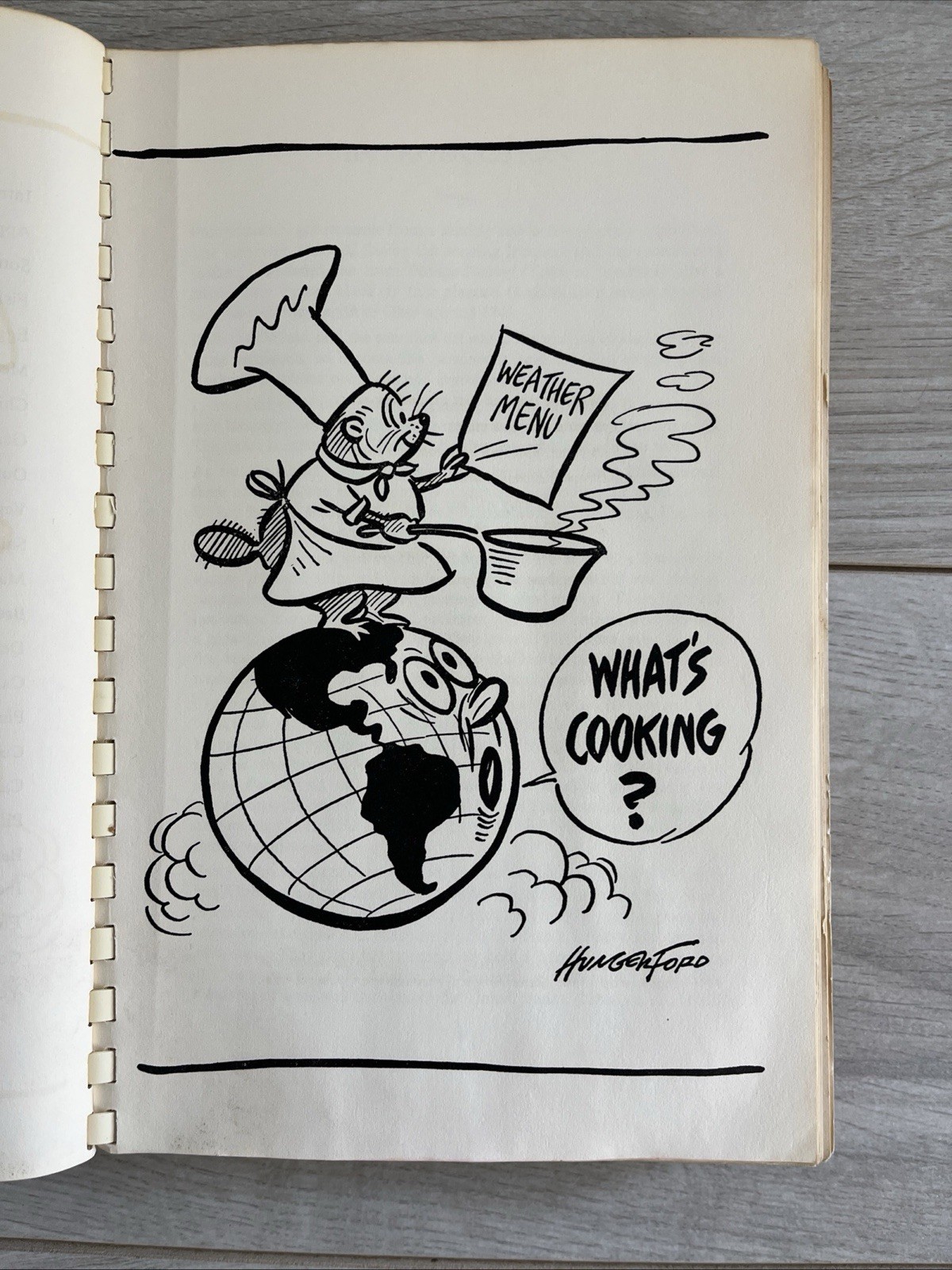 Vintage Cooking with the Groundhog 1967 sixth printing from Adrian Hospital