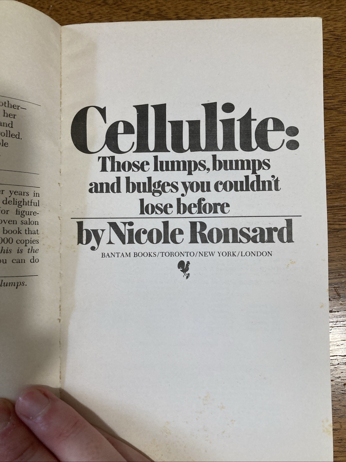 Cellulite: Those Lumps, Bumps And Bulges You Couldn’t Lose Before Book Vtg 1975
