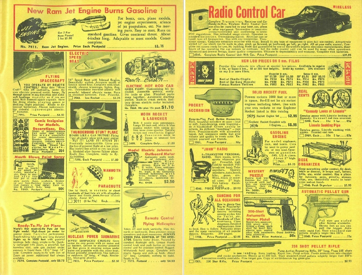 8 old Johnson Smith Co. Curios Gifts Novelty Catalogs (1960s, 70s & 90s) on DVD