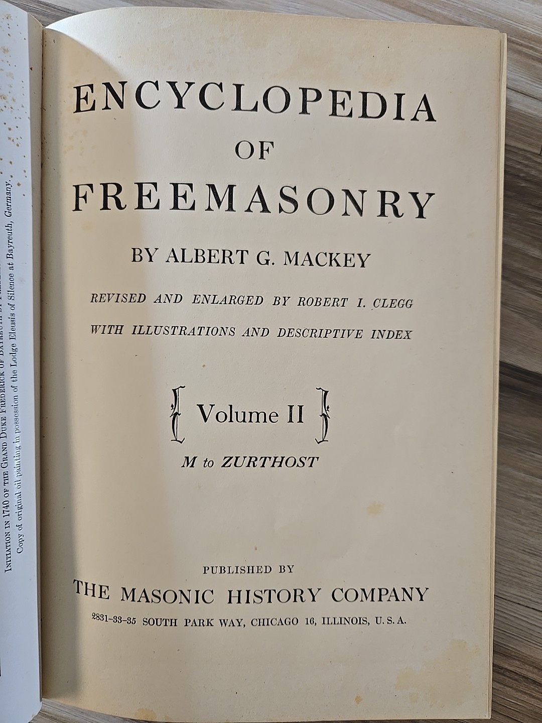 MACKEY’S REVISED ENCYCLOPEDIA OF FREEMASONRY 3 VOLUME SET THIRD PRINTING 1946