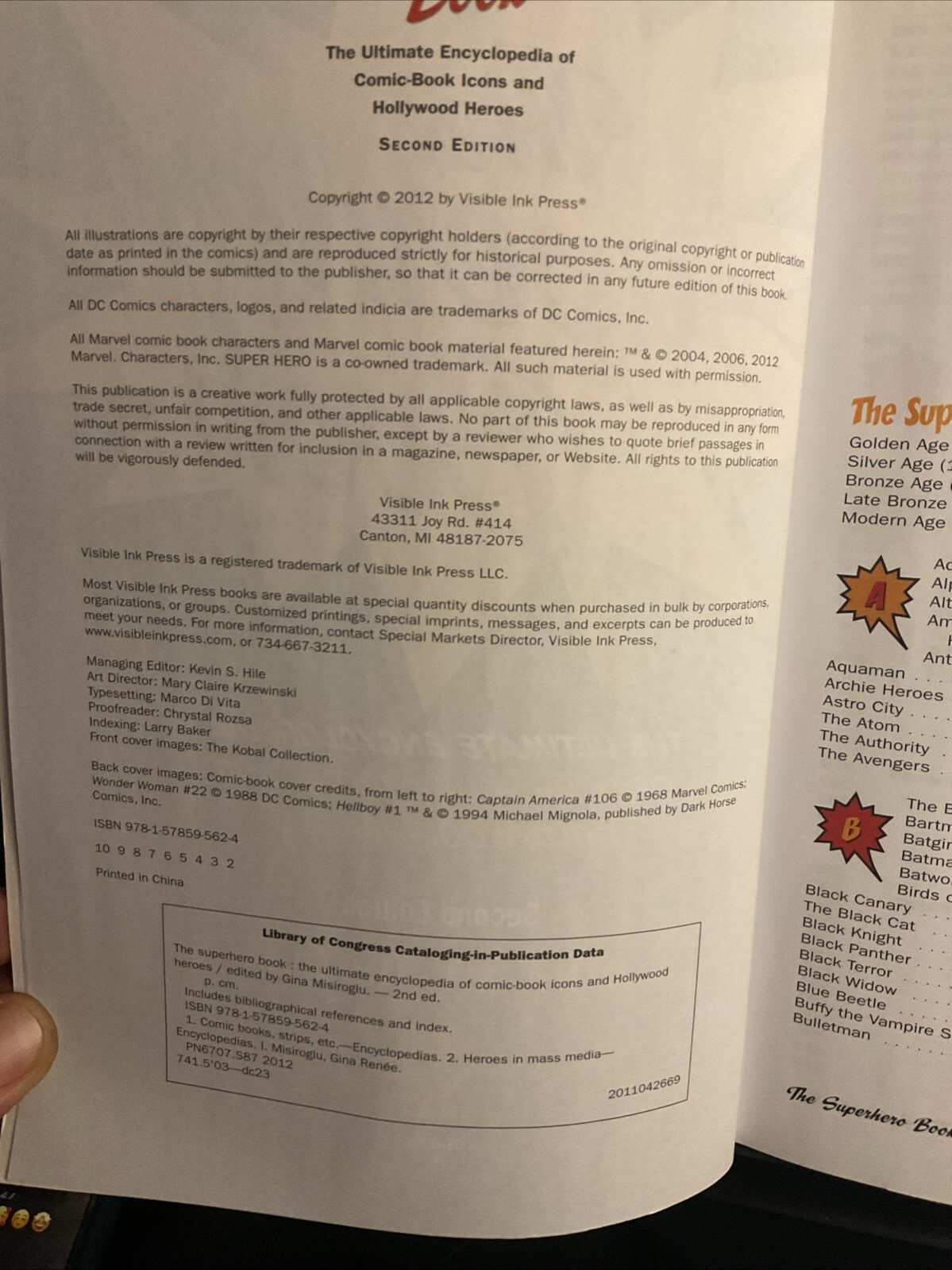 The Superhero Book Gina Misiroglu second edition comic book encyclopedia