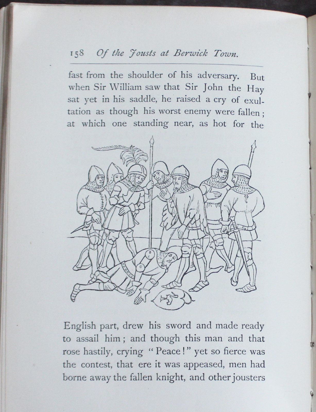 Rare Antique Old Book Border Lances 1886 Tales Medieval England Scotland War ⭐