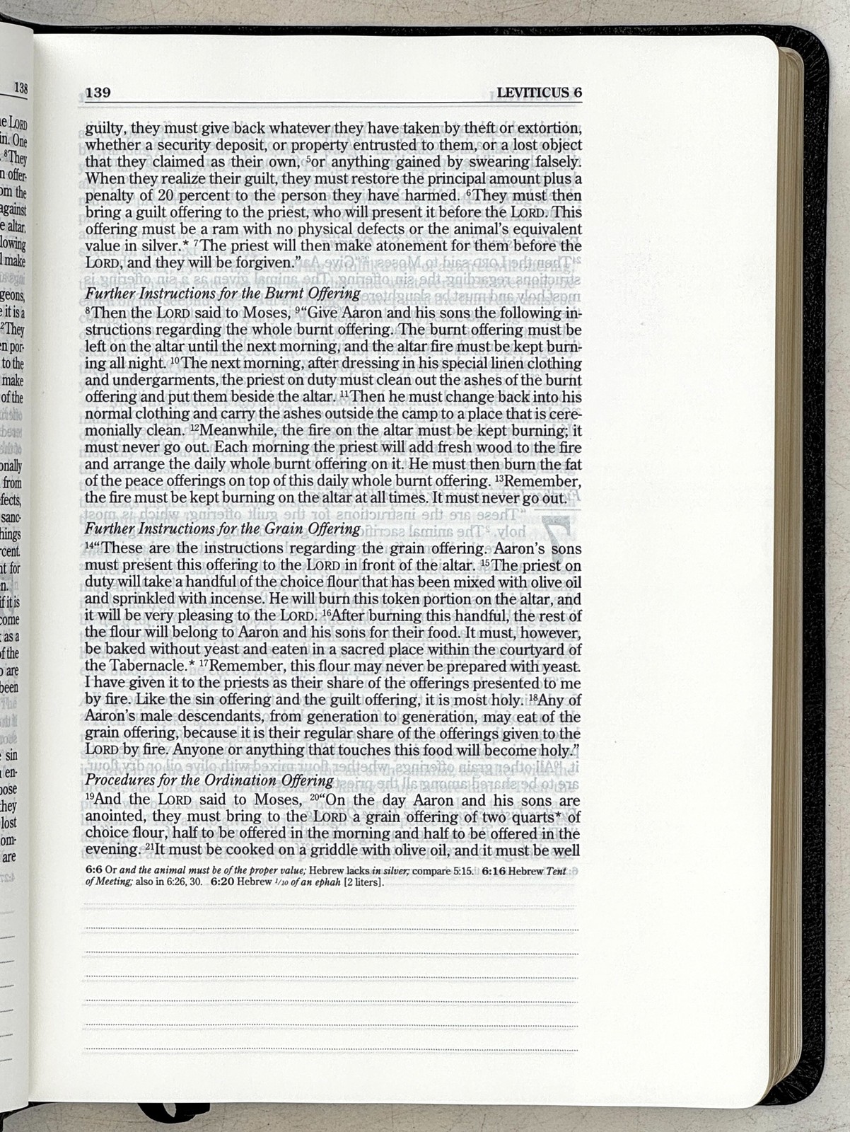 2003 Notemarker’s Bible. Wide Margin Edition. NLT. Black Bonded Leather. VG