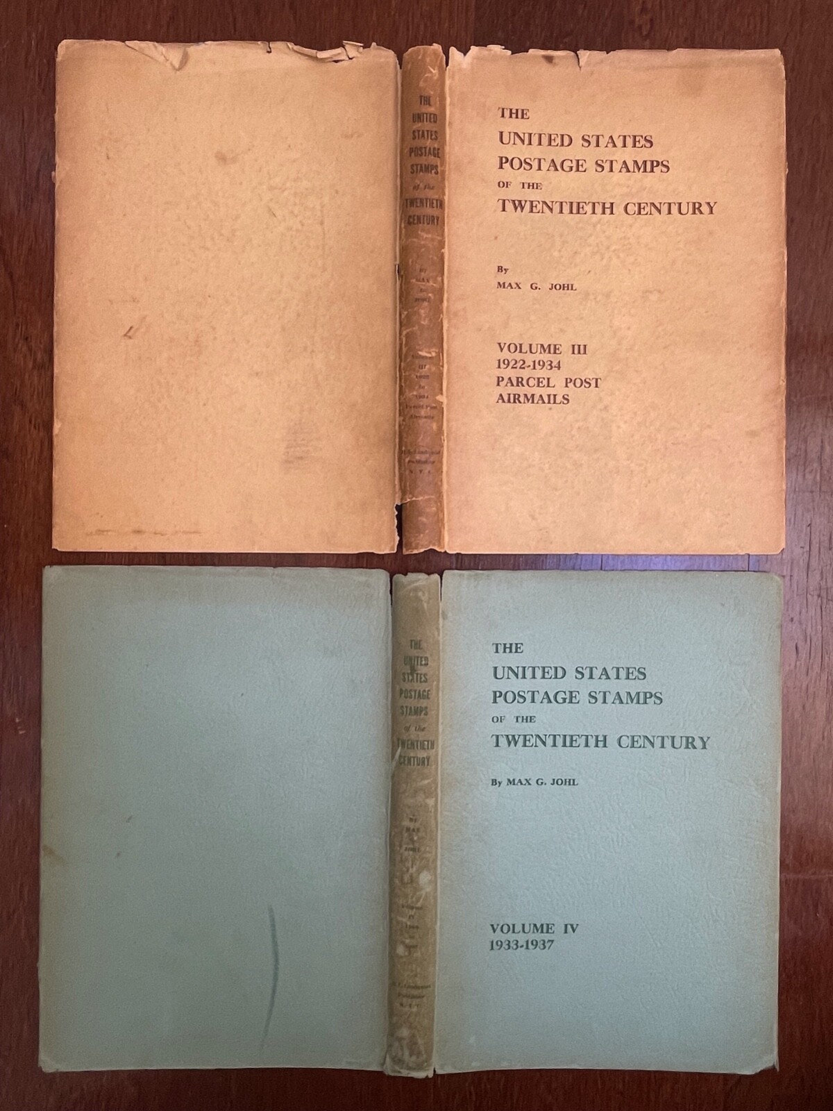 UNITED STATES POSTAGE STAMPS OF TWENTIETH CENTURY 4 Vols Johl – HBDJ 1934-38 HTF
