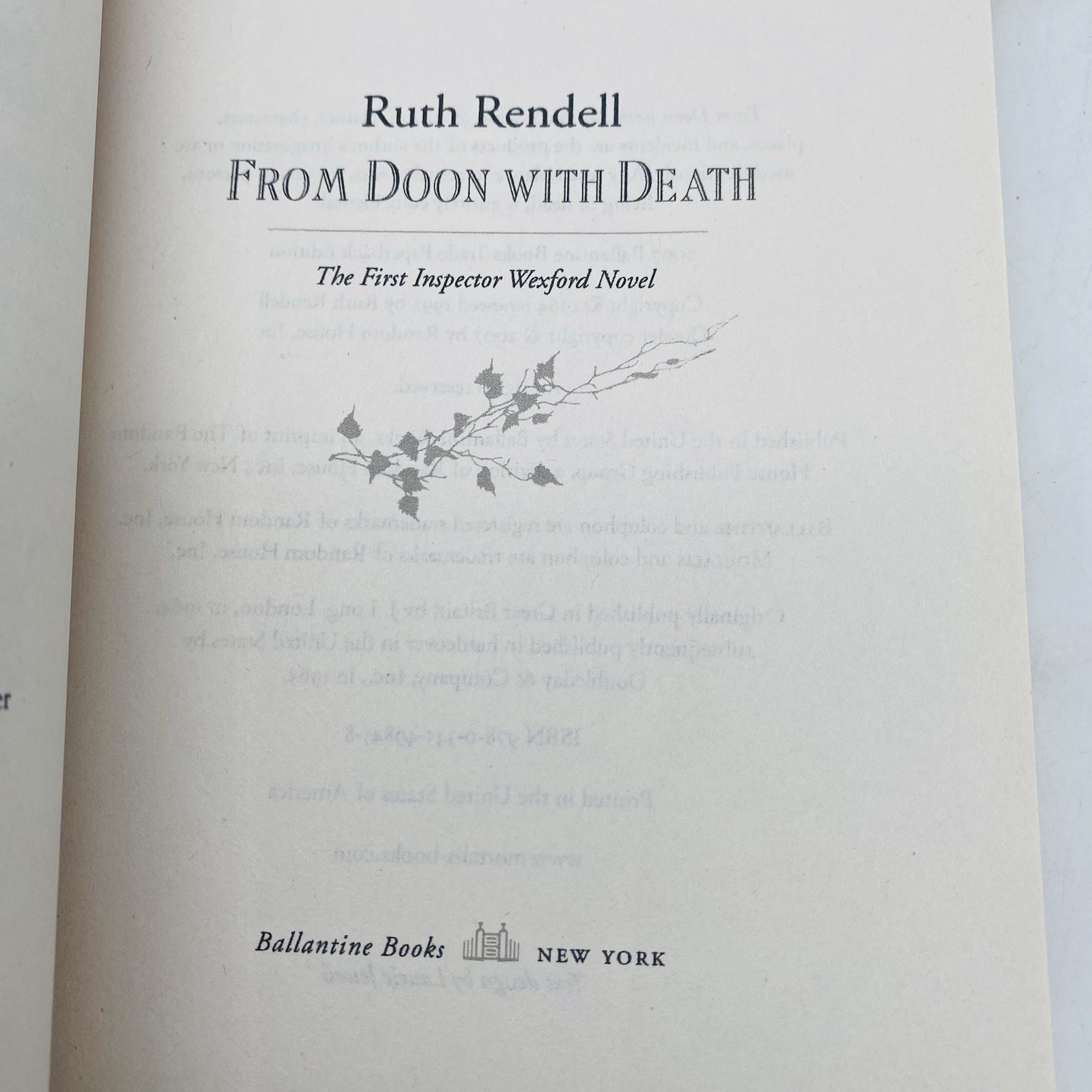Ruth Rendell Lot of 5 Mystery Books (4 Hardcover & 1 Trade Paperback)