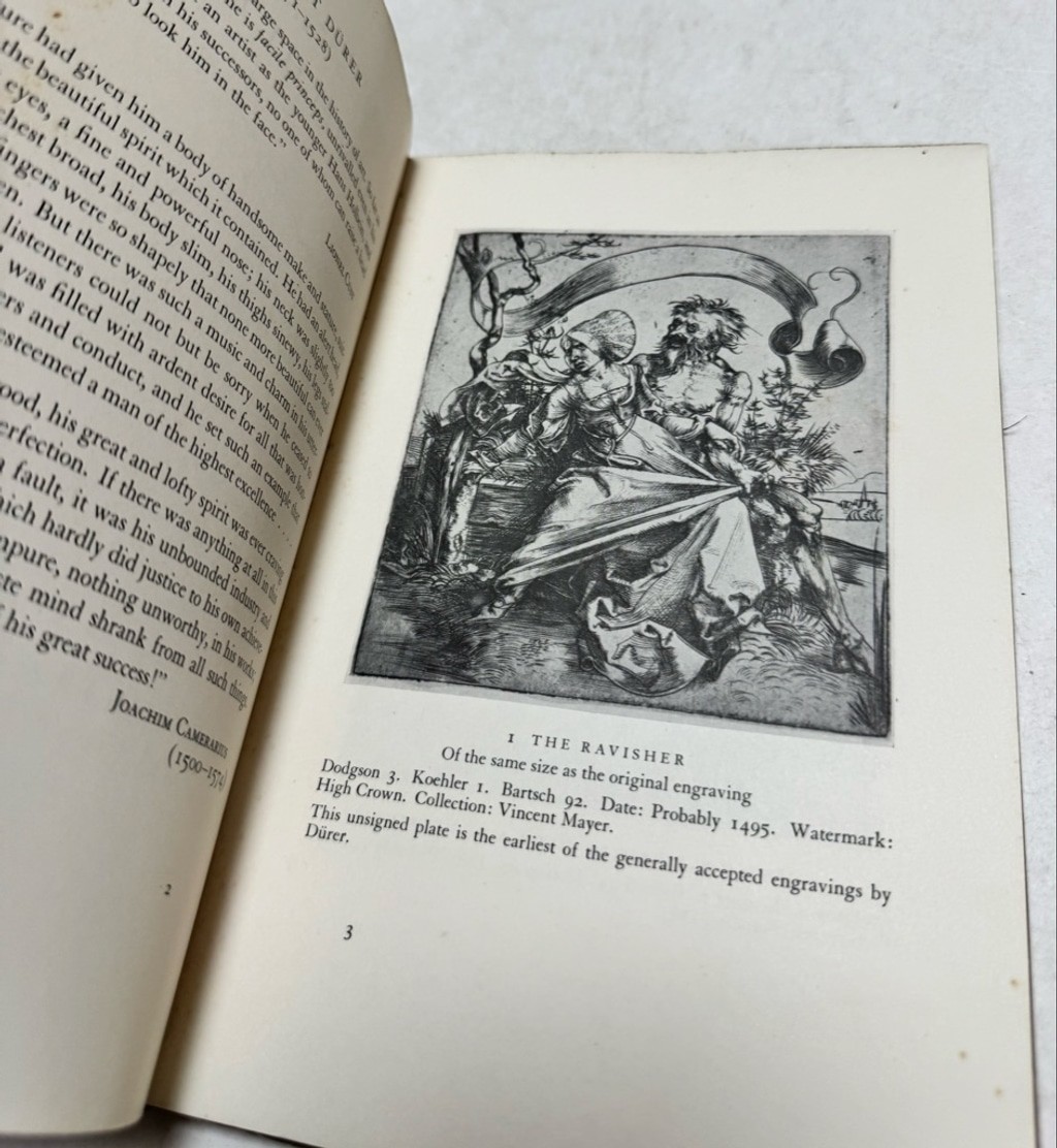 Antiquarian Art Book – Engravings and Etching by Durer – 1929