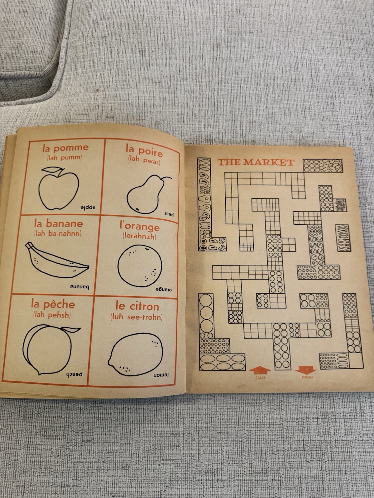 Vintage 1965 Say It In French Vol II Whitman Help Yourself Workbook Ages 6-9