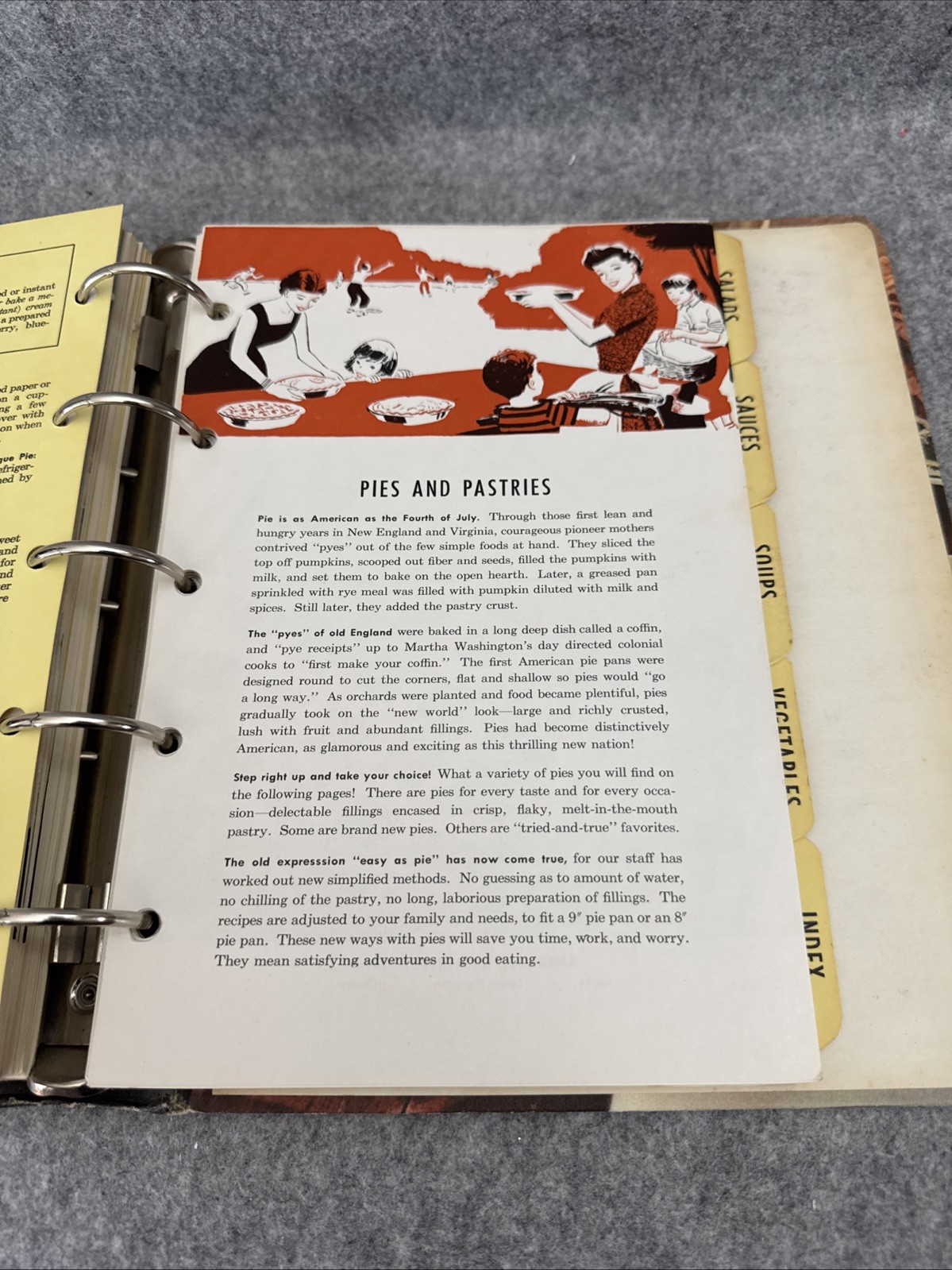 Vintage 1956 Betty Crocker’s Picture Cook Book Revised & Enlarged 5 Ring Binder