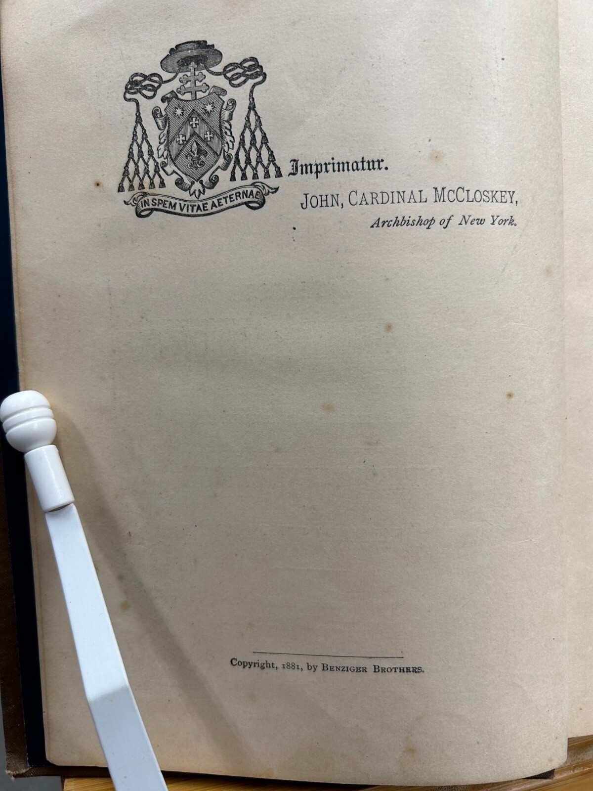 Christ in His Church: A Catholic Church History, 1881 Benziger Bros.