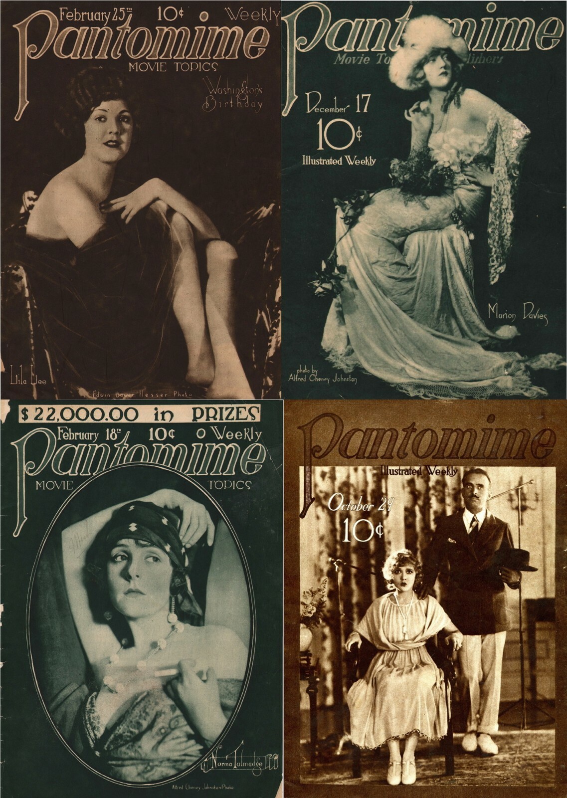 18 Old Issues of Pantomime – Illustrated Movie Fan Magazine (1921-1922) on DVD