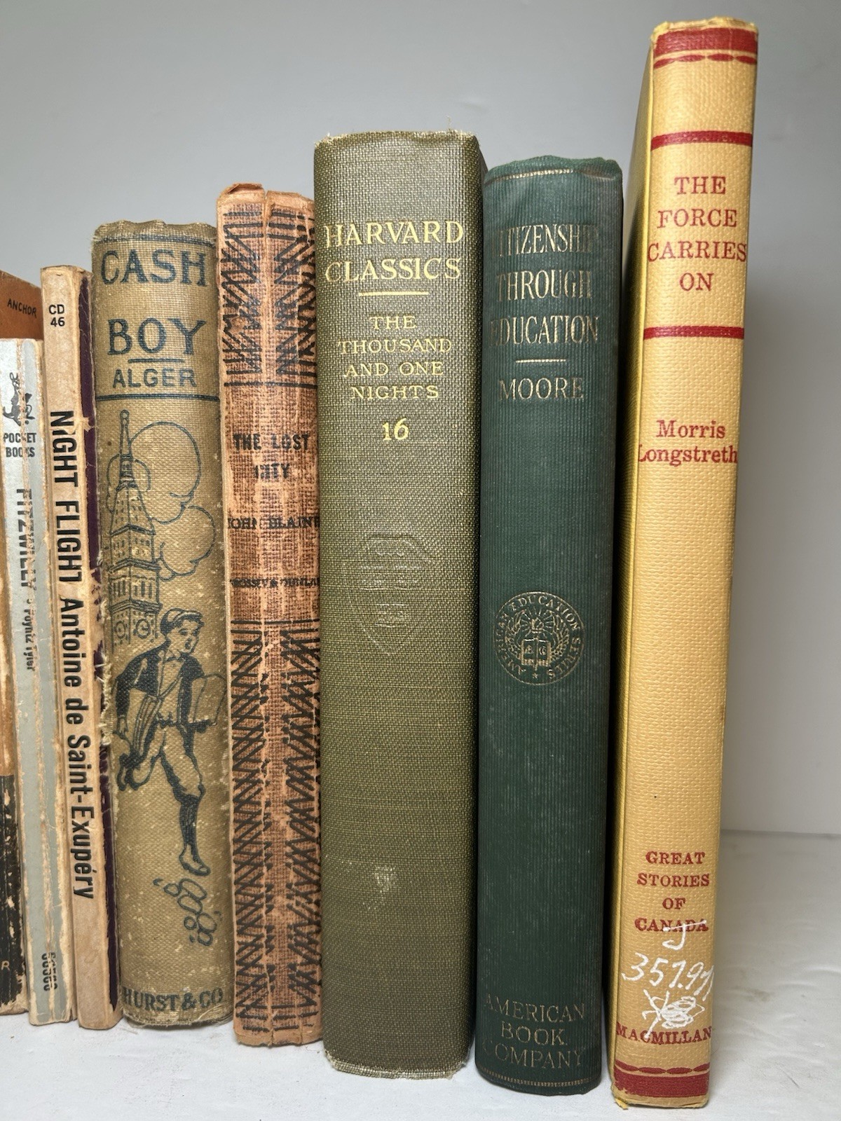 Lot of 9 Unique Antique & Vintage Decorative Books Various Authors & Sizes