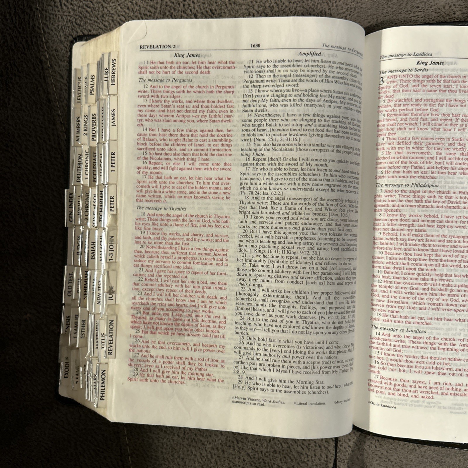 KJV Amplified Bible Parallel Edition Bonded Leather AMP 1995
