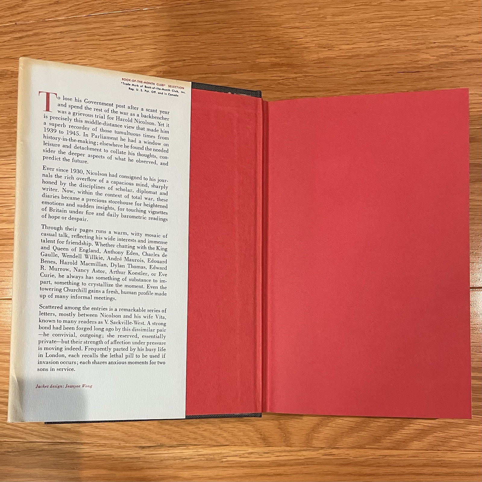 Harold Nicolson Diaries & Letters 1930-1939 & The War Years 39-45, (c) 19667-67