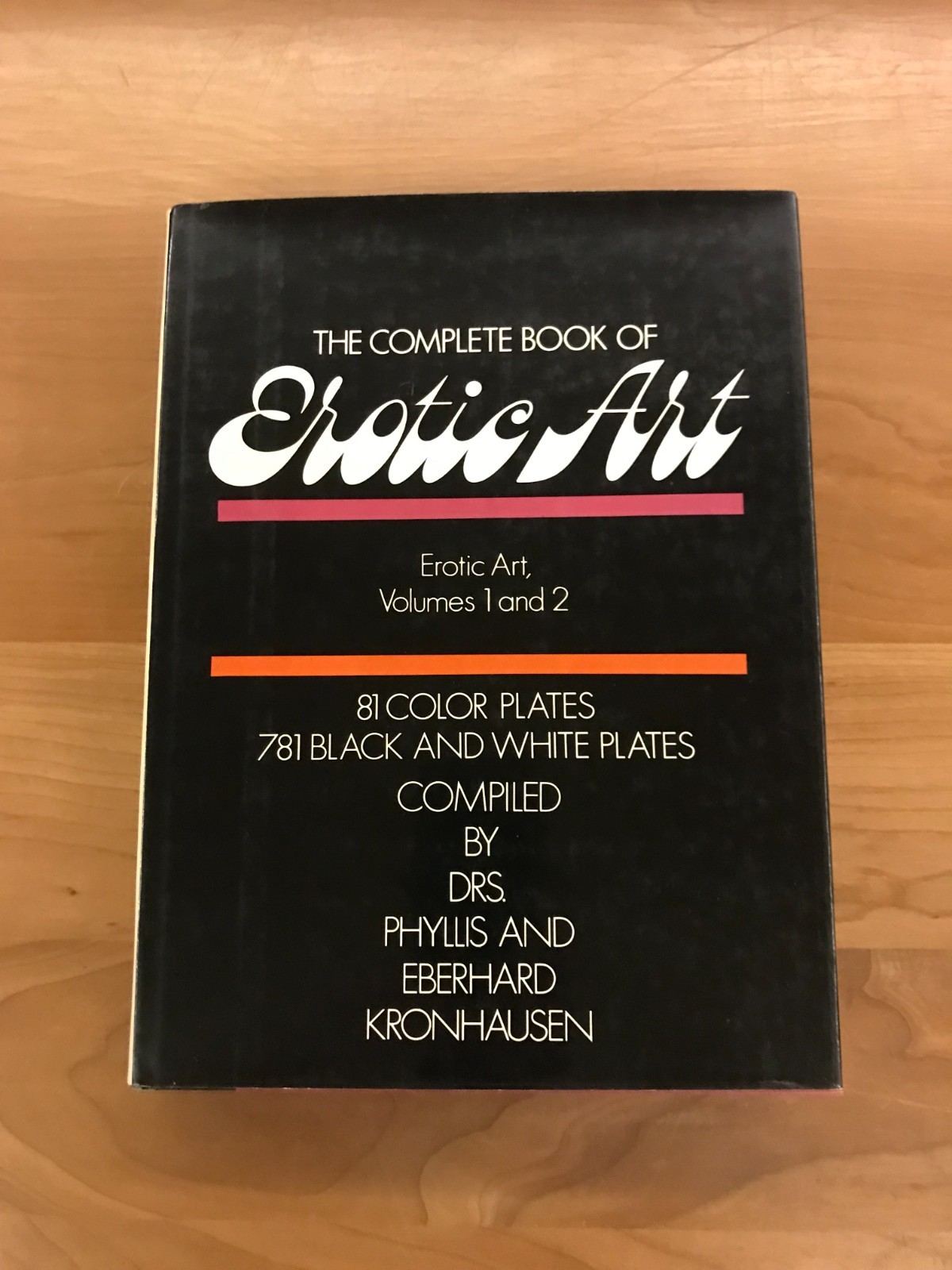 1978 The Complete Book of Erotic Art Vol. 1 & 2 by Kronhausen Hardcover Book
