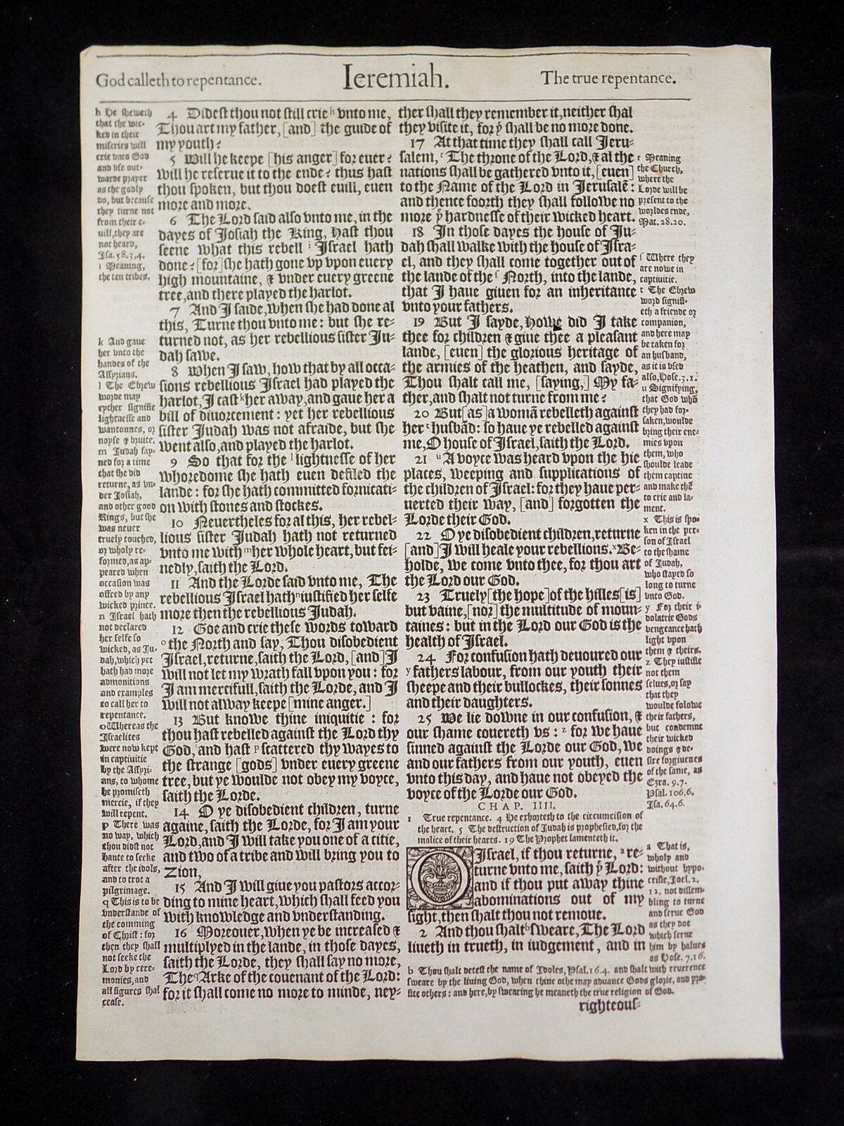 1583 Noblest Geneva Bible Folio- Book of Jeremiah- YOU PICK