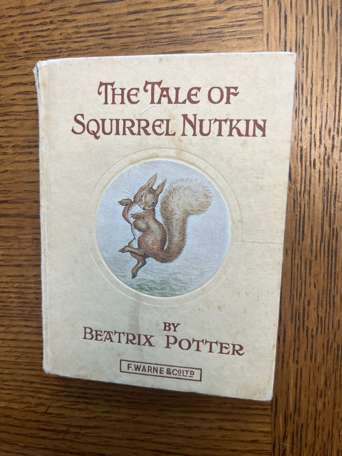 Beatrix Potter Squirrel Nutkin 1920 Antique Hardcover Frederick Warne Rare