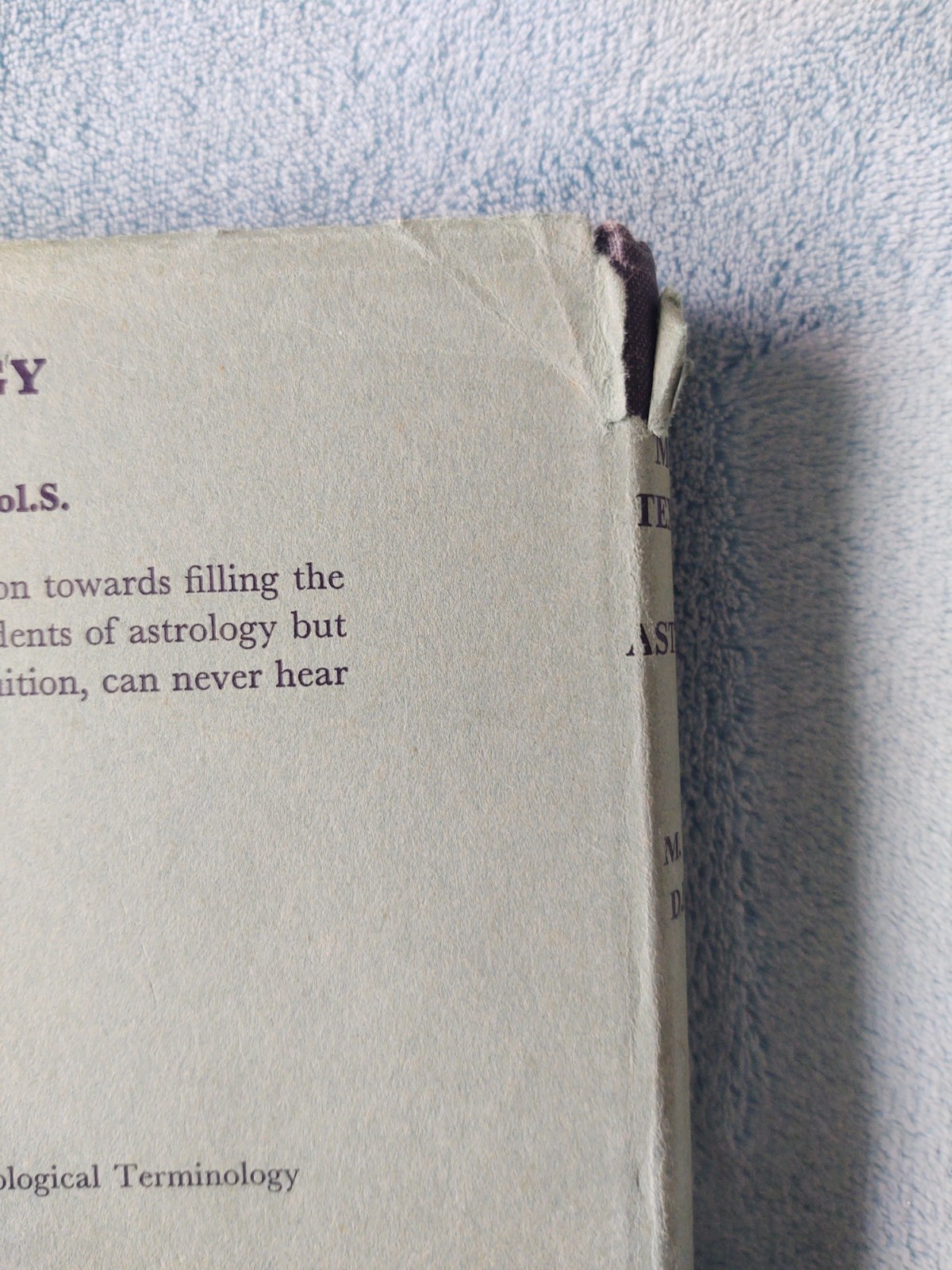 THE MODERN TEXT-BOOK OF ASTROLOGY by Margaret E. Hone 1968 vg