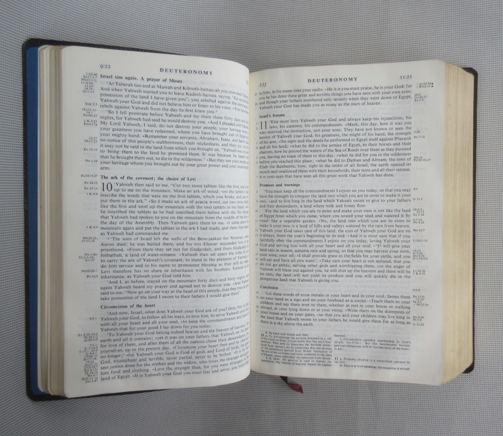 THE JERUSALEM BIBLE 1966 Doubleday Black Faux Leather Cover