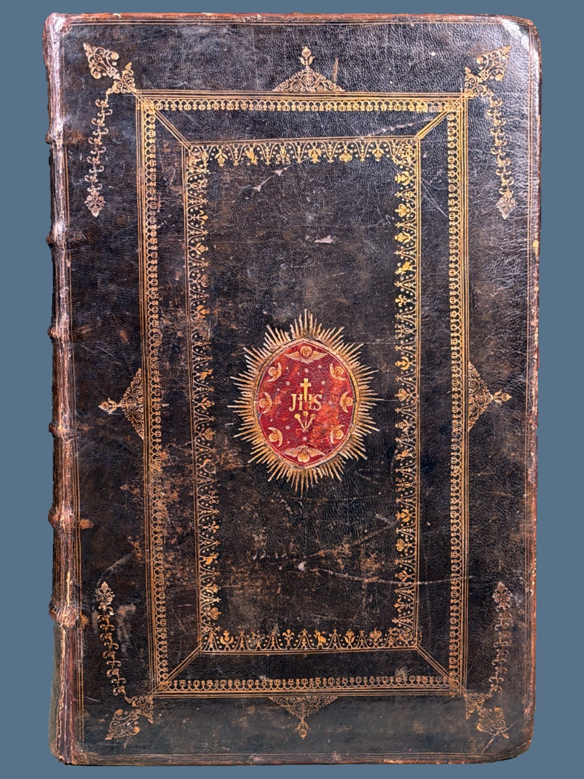 1715 Extra Illustrated Pulpit Folio King James Bible in Stunning Period Binding