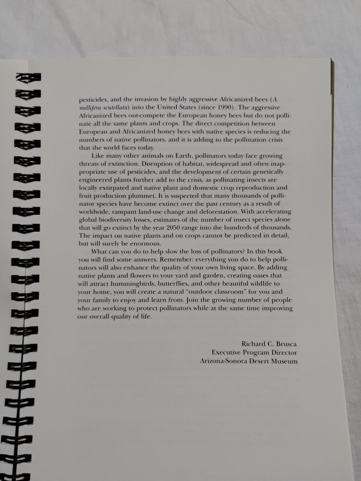 Pollinators of the Sonoran Desert by N. Chambers; Yajaira Gray; S. Buchma SIGNED