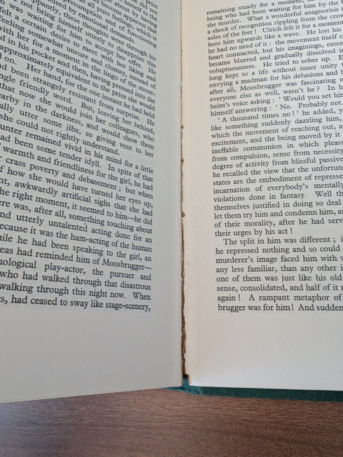 The Man Without Qualities 3 Vol Hardcover Musil Robert, Secker & Warburg 1960s