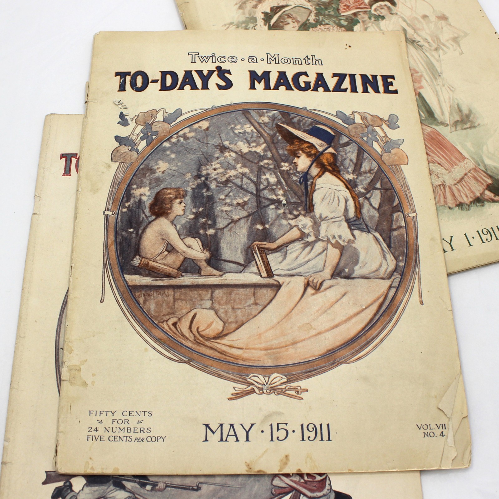 Antique Edwardian Fashion Magazine Lot of 3 To-Day’s May/July 1911