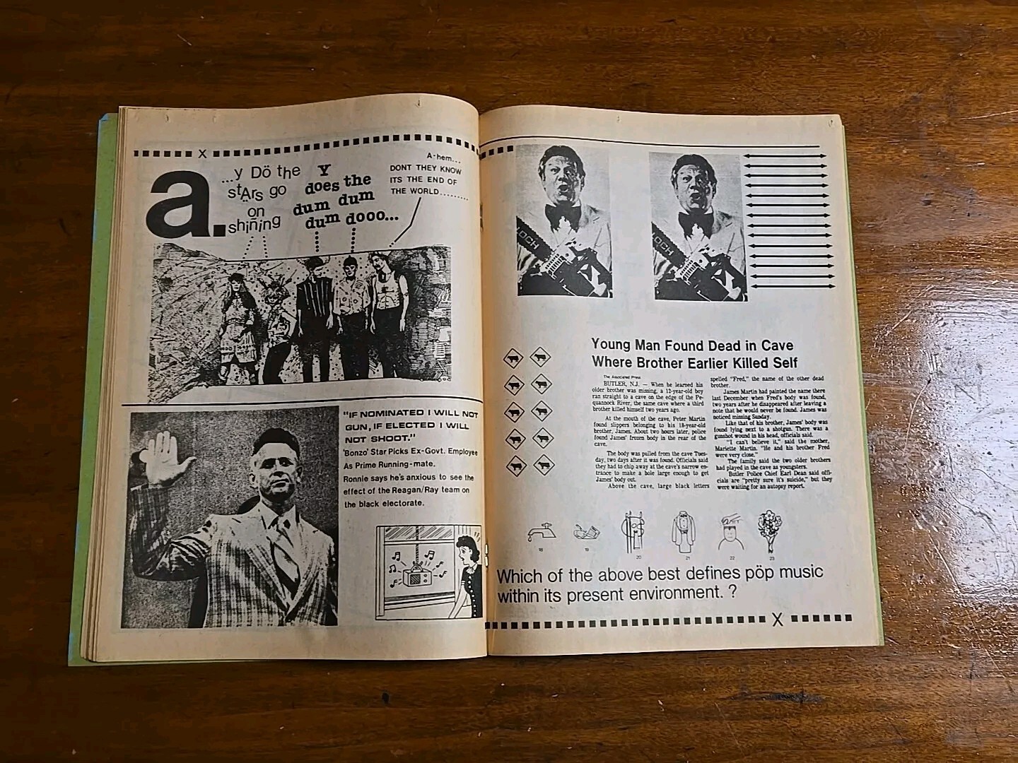 YES! 1ST R.E.M. PRESS, 1ST Mention In A Publication – USELESS KNOWLEDGE 1980
