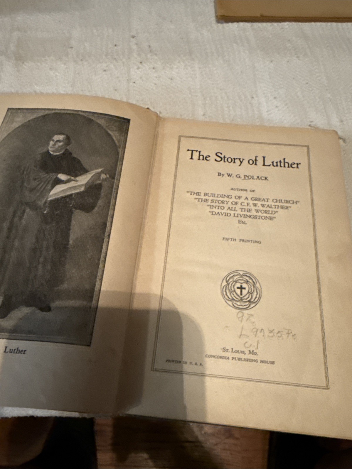 The story of Luther by WG Polák rare book antique