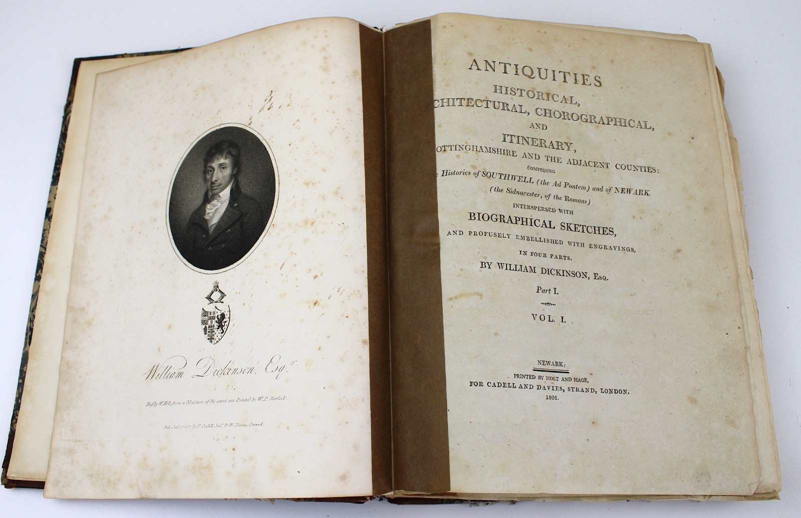 Antiquities Historical Architectural Chorographical Nottinghamshire 1801 History