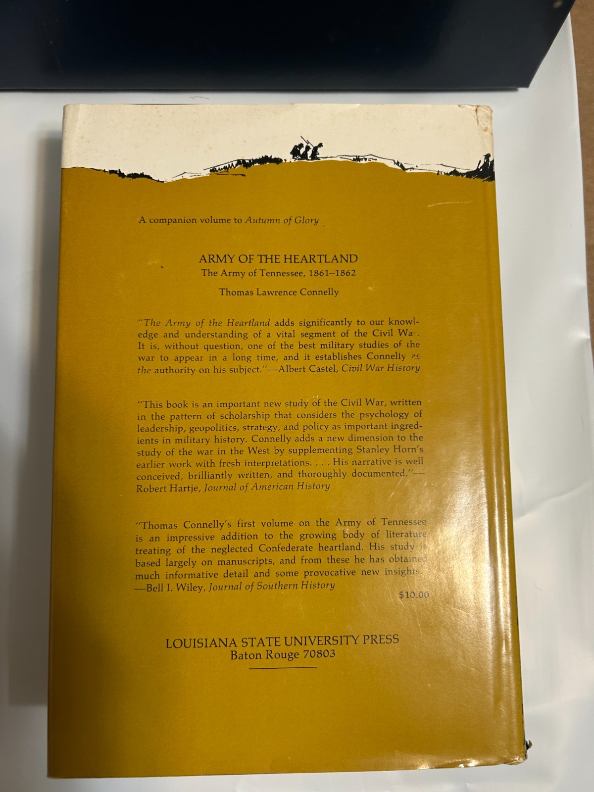 US Military History Civil War Confederate Army Tennessee Autumn of Glory DJ 1974