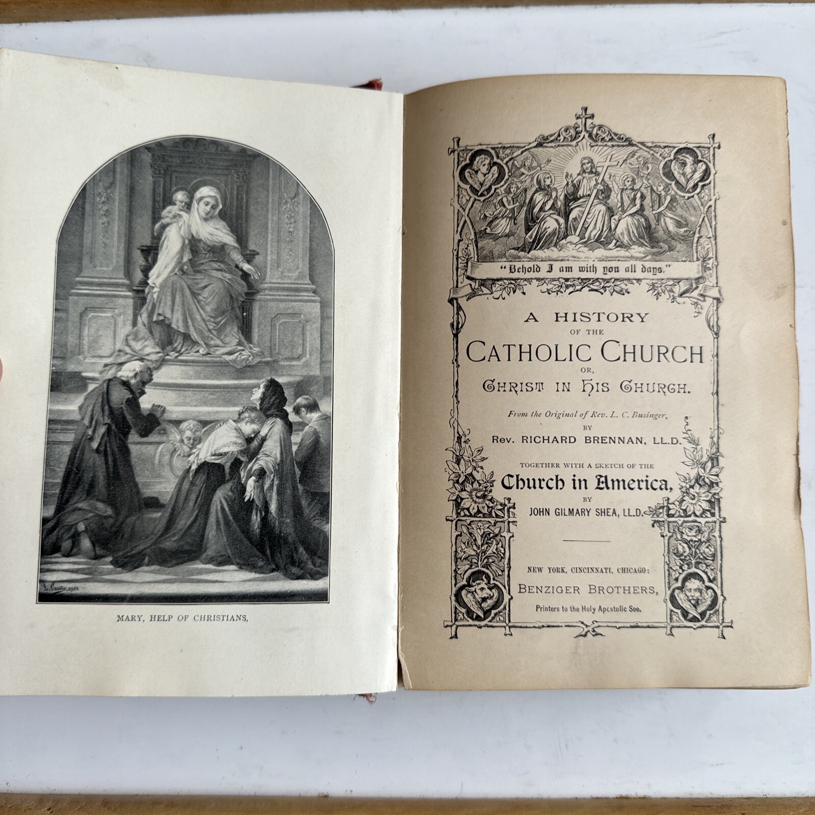 1881 Christ in His Church – A History of the Catholic Church – Benziger Bros.