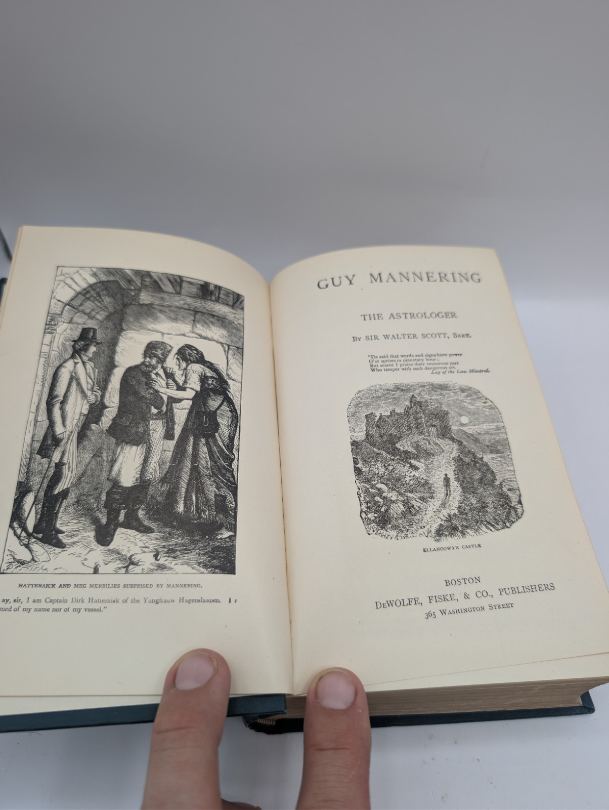 Antique 1880s Sir Walter Scott 3-Volume Hardcover Set – DeWolfe Fiske & Co. – De