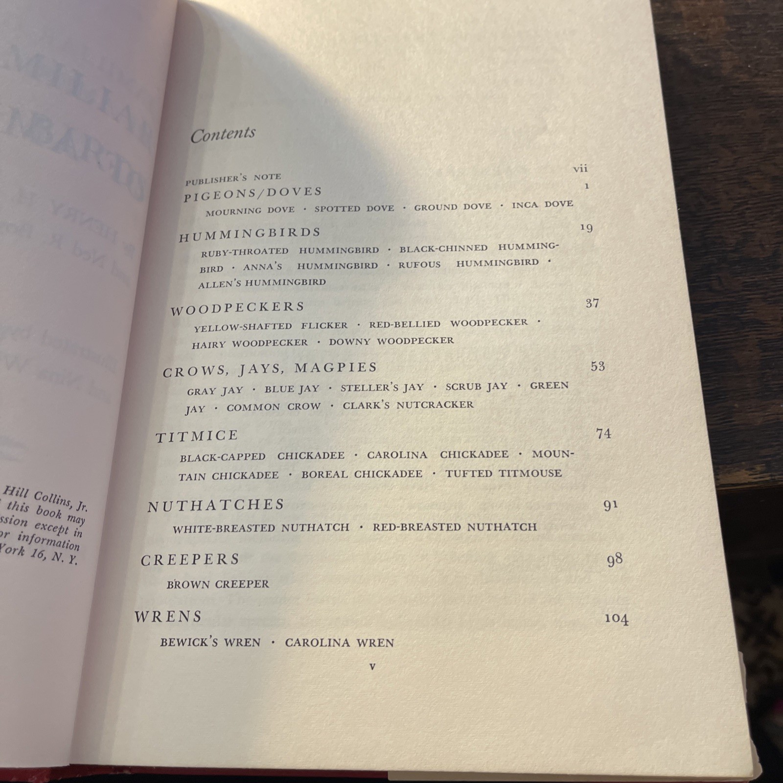 1965 Familiar Garden Birds of America – Collins & Boyajian – Vintage Harper & Ro