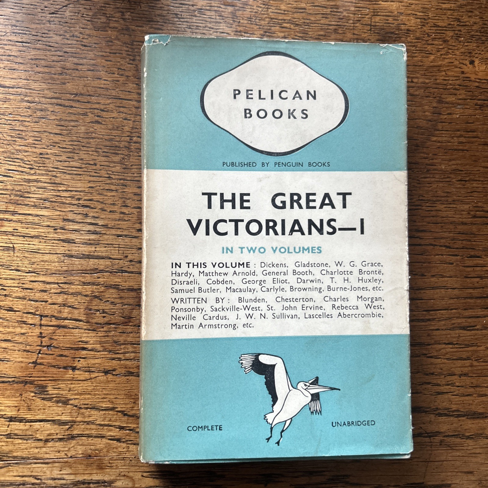 THE GREAT VICTORIANS vol 1 Various Pelican No A11 1937 1st edition dust jacket