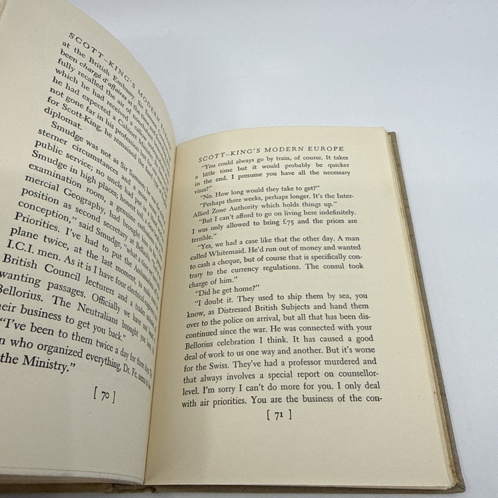 Evelyn Waugh Scott King’s Modern Europe 1st Edition 1949 Hardcover Book