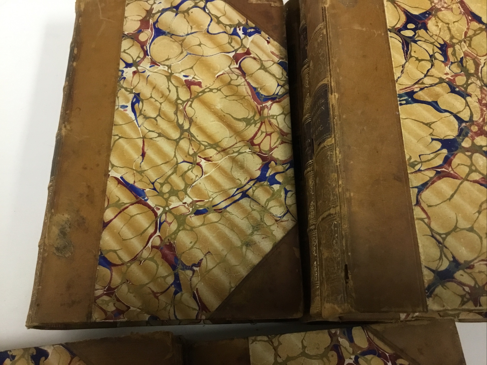 Robert Browning 1890 6 Volume Set + 7th Asolando Quarter Leather