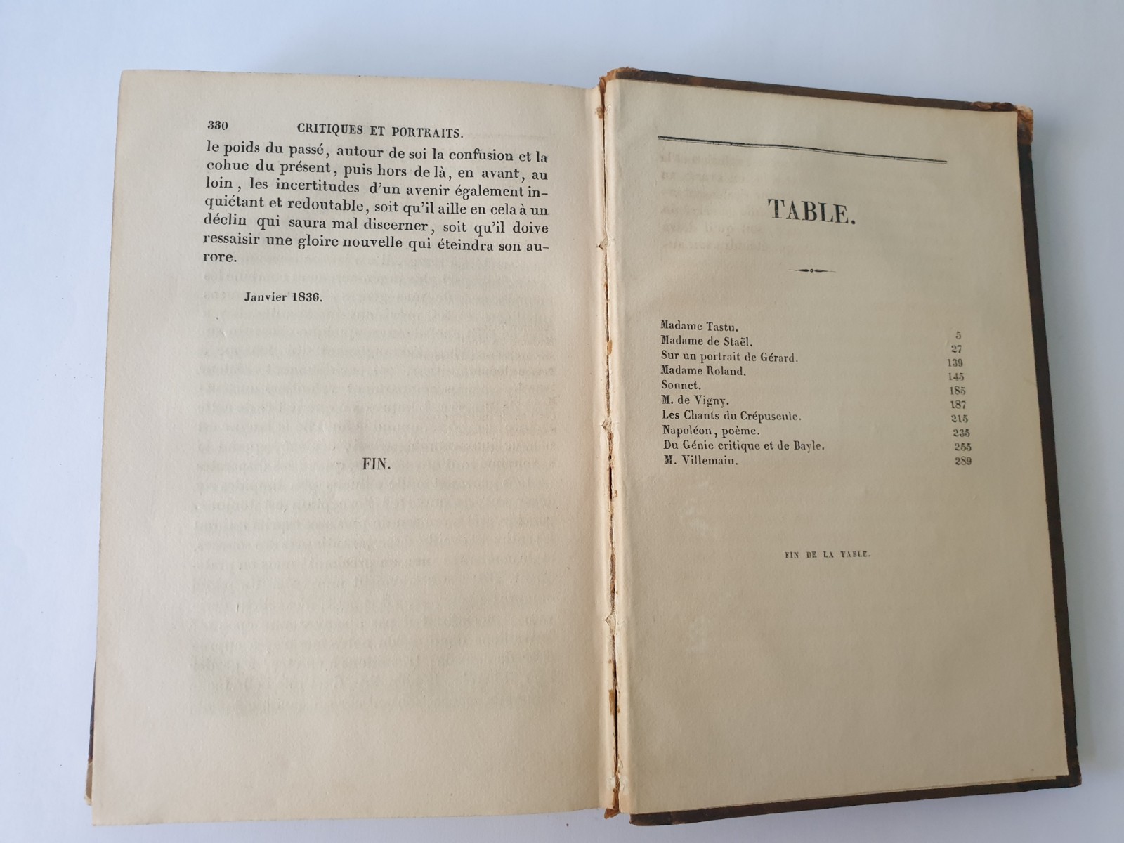 Sainte-Beuve Critiques et portraits littéraires TI, TII, TIII. Bruxelles 1832