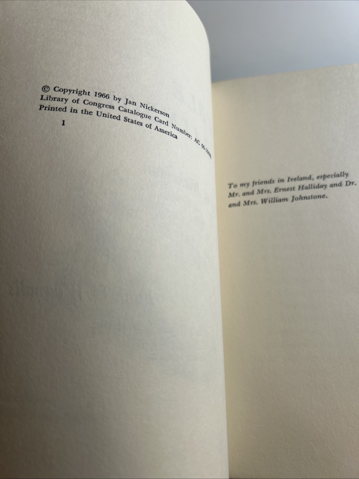 1966 Rare Hardcover Book 📕 Double Rainbow Jan Nickerson 2908