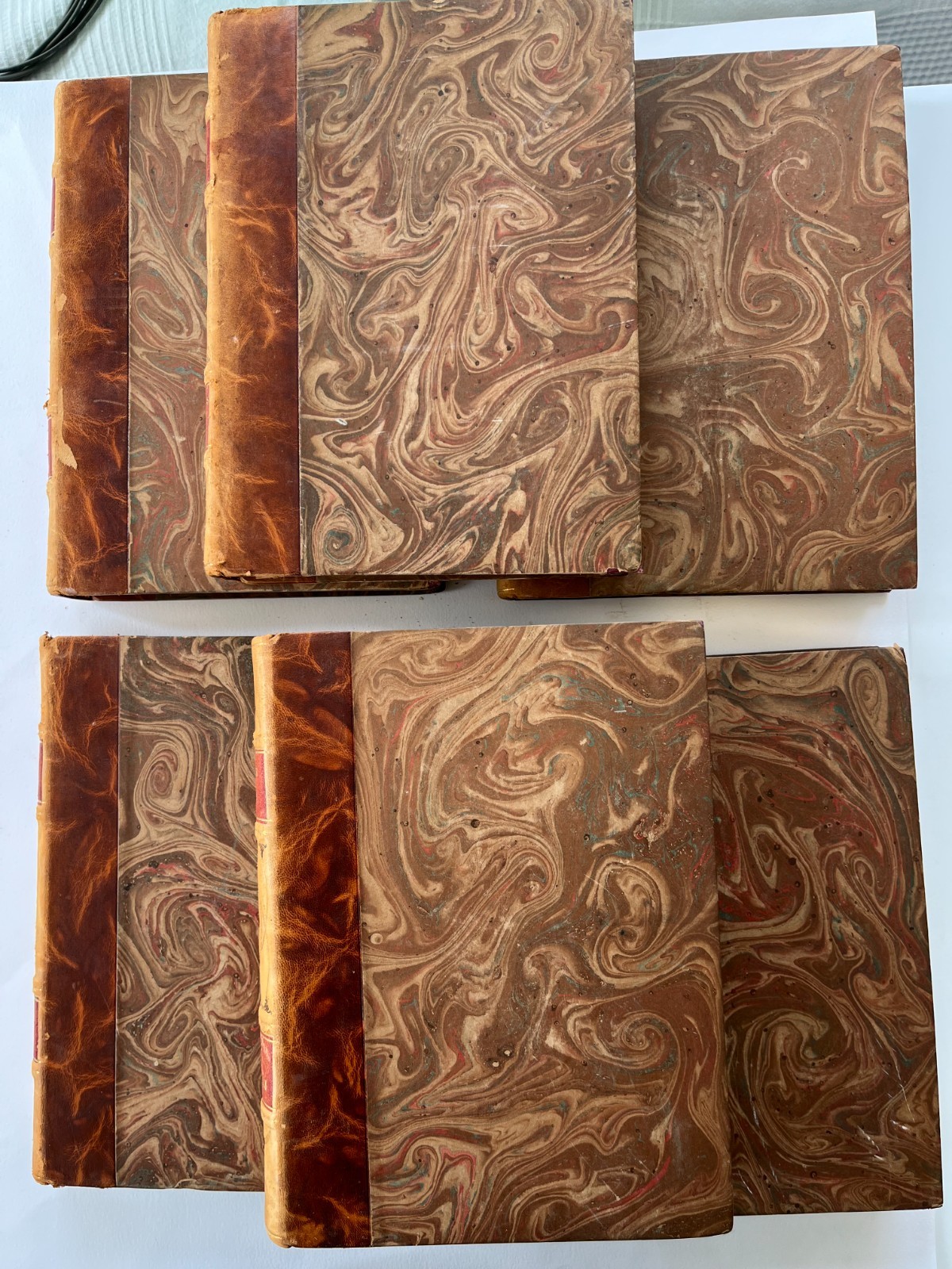 ANATOLE FRANCE ~ Oeuvres illustrated 1925-26 Paris volumes 1-6 leather book set