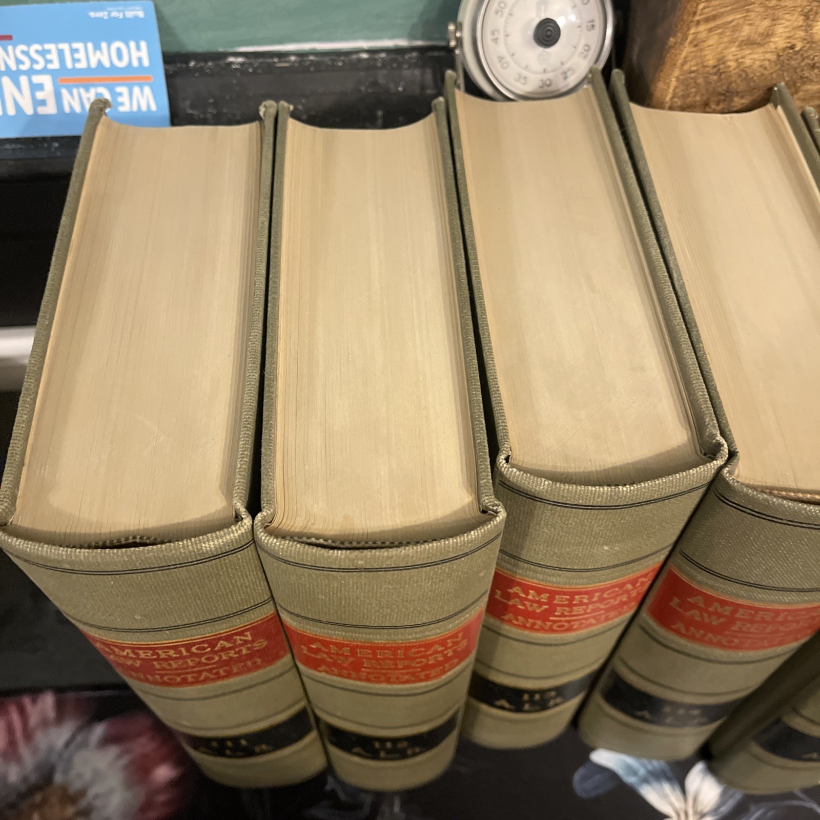 Lot of 9 American Law Reports Annotated 1937 Volumes 111-119 Vintage Ex Lib Law