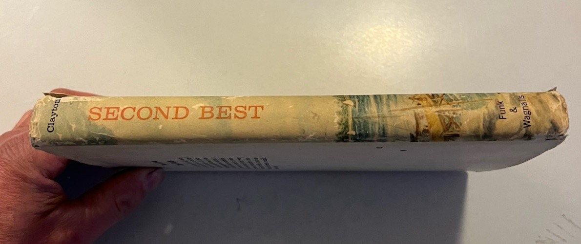 SECOND BEST by BARBARA CLAYTON Funk Wagnalls Hardcover 1963 Book Club Edition.