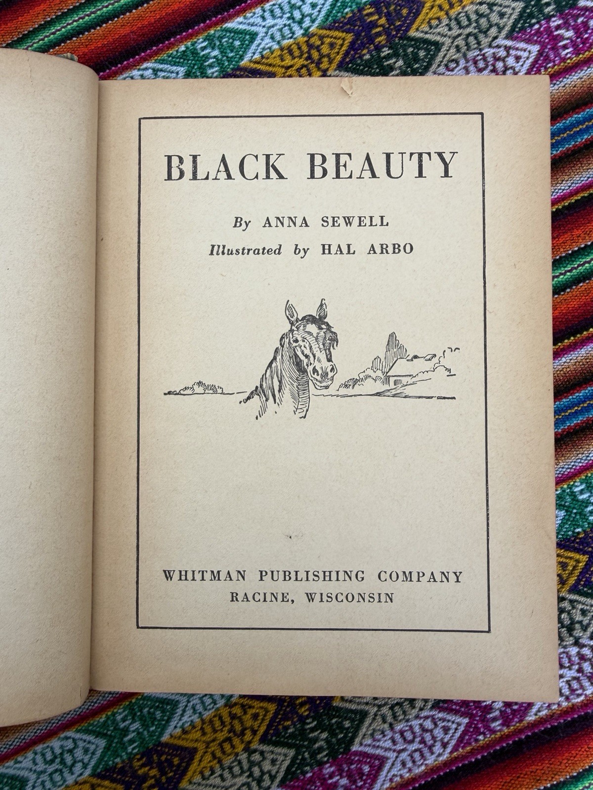 Black Beauty by Anna Sewell (1938, HC) Illustrated Vintage Book