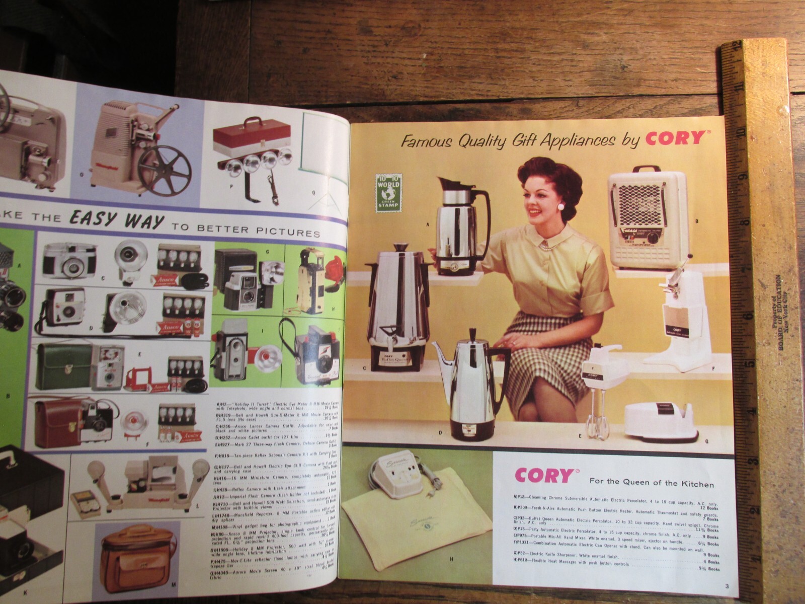 Vintage Ephemera Mid Century Modern Green Stamp Premium Catalog Furniture Toys
