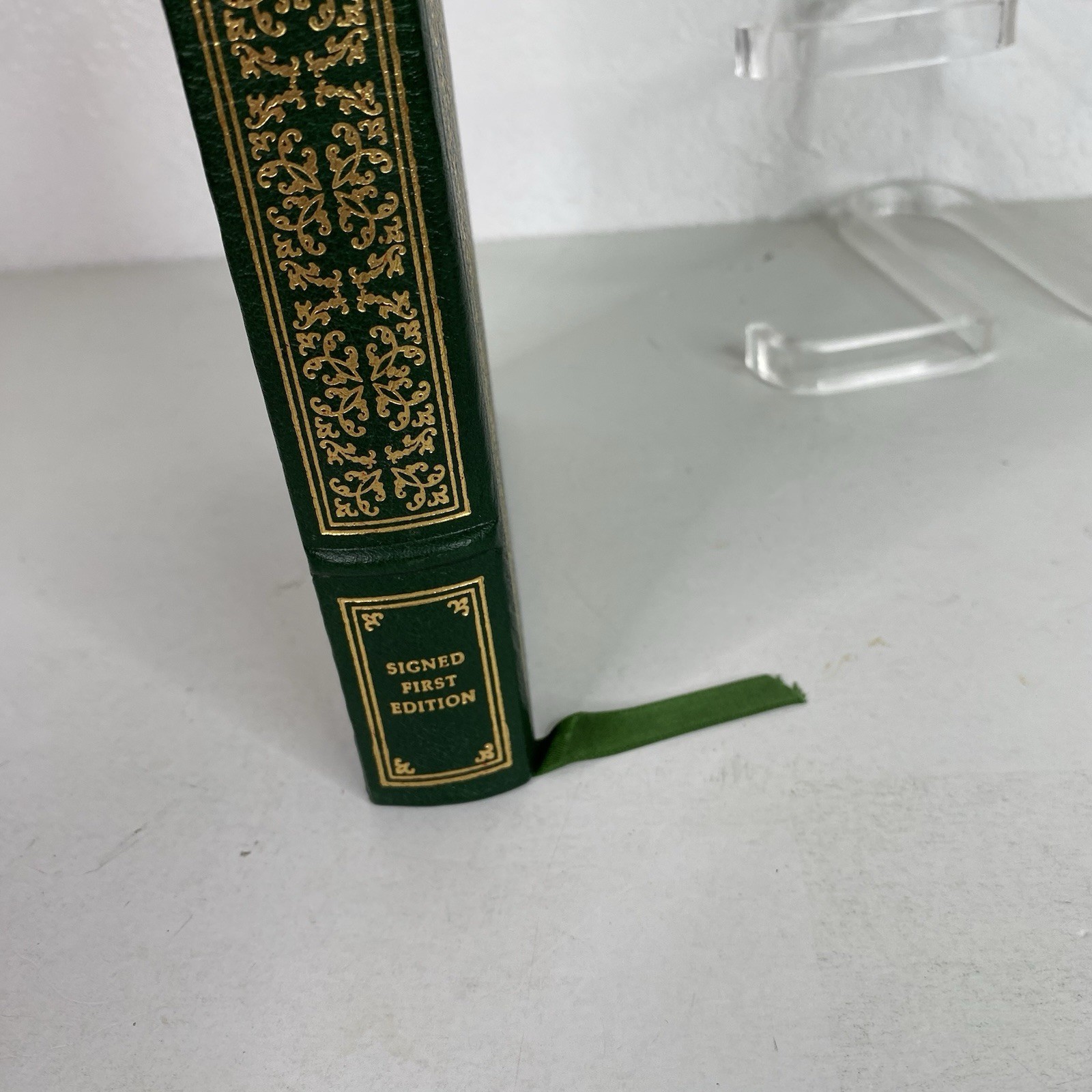 The Finishing School Gail Godwin Signed Book Franklin Library 1984 Gilded Edges